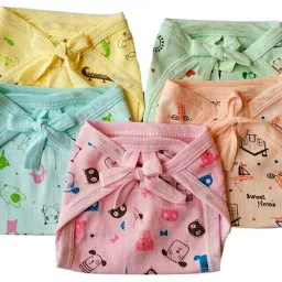 Baby Cotton | Double Layer |Tying Nappies |Washbale(0-6 Months)-22