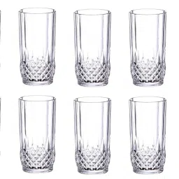 Bottle & 12 Glass Serving Lemon Set, Red, Clear, Glass - A848 Jug Glass Set-28