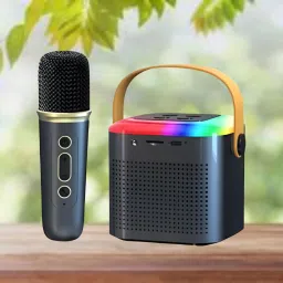 GUGGU Bluetooth Speaker Support FM/AUX/USB With Karaoke Mic and High Quality SoundE262 10 W Bluetooth Laptop/Desktop Speaker-image-56