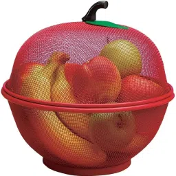 apple shape net bowl Stainless Steel Fruit & Vegetable Basket-image-32