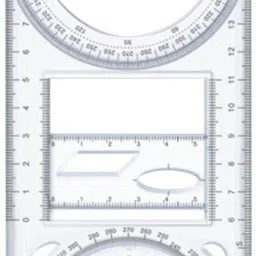 Multifunctional Geometric Ruler Mathematics Drawing Template Ruler-6