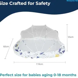 fleming's Nylon Infants Baby Folding Mosquito Net (Crib net) Regular size Mosquito Net image 4