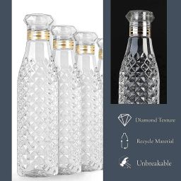 Crystal Water Bottle for Fridge, for Home Office Gym School Boy, Unbreakable 1000 ml Bottle-image-79
