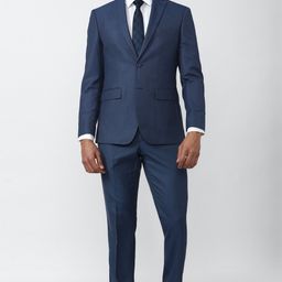 peter england Men Single Breasted - 2 button Solid Suit-picture-24