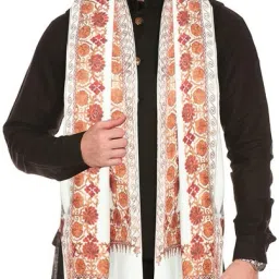 manra Wool Floral Print Men Shawl-picture-16