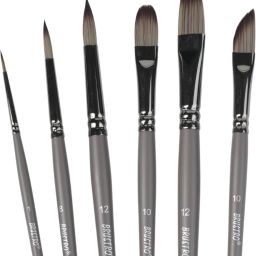VelveTouch Artist brushes for Watercolor, Gouache, Acrylics and oil Brush-25