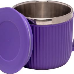 Espresso Stainless Steel Glass with Lid and Handle Stainless Steel Coffee Mug-image-8