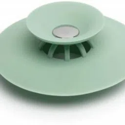 Creative 2-in-1 Silicone Sewer Sink Sealer Cover Drainer Stopper with Hair Catcher Hair Wash Basin-image-58