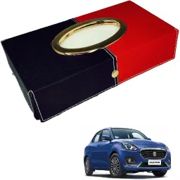Chrom-Black-Red Tisue Box Leatherete-634 Vehicle Tissue Dispenser-image-81