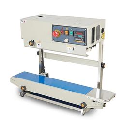 JD9 Continuous Sealing Machine Vertical Automatic Continuous Plastic Bag Band Sealing Sealer Machine Temperature Control, Bag Sealer Machine (White Color) image 5