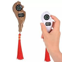 Azinoor Digital Hand Tally Counter Finger Ring Counting Machine Tasbih Tasbeeh Mantra Jap Jaap Mala Misbaha Islamic Muslim Rotating Number Counter for Pooja Meditation with 5 Digit Led Screen Compass image 2