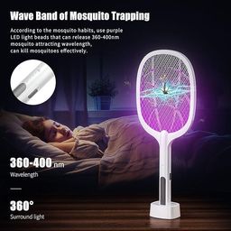 Krutiksha Creation Mosquito Bat with UV Light Lamp, 1200mAh Rechargeable Battery, 2 in 1 Mosquito Racket image 2