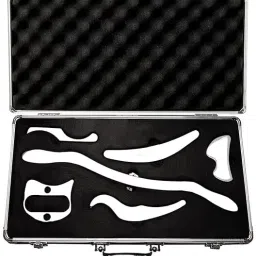 R A Products Steel Scraping Massage Tool Set IASTM Tools Great Tool Kit Sport Stainless Steel Gua Sha Scraping Massage Tool Set of 6 Pieces f Massager-image-18