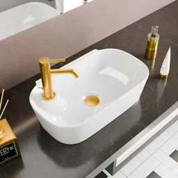 BRIO Premium Ceramic Table Top & Wall Mount Wash Basin (18"x10") SYON095 Table Top Basin-image-13