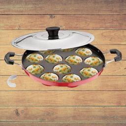 hriday PP-ALUMNM-Paniarakkal-7870 Paniarakkal with Lid 1 L capacity 24 cm diameter-picture-27