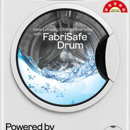 7 kg FabriSafe Drum, AI Tech With Steam Wash Fully Automatic Front Load with In-built Heater White-3