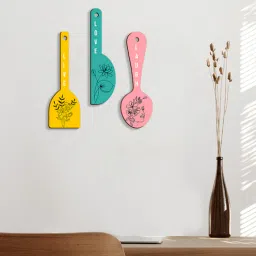 suveharts 3 Pcs Flower Wooden New Spoons Hanging-picture-23
