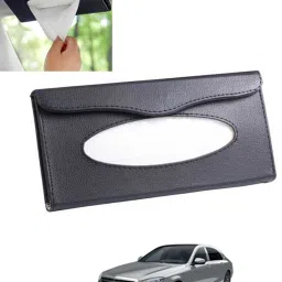 Universal Leatherite Rectangle Black Tissue Box For Car/office/Home-229 Vehicle Tissue Dispenser-image-55