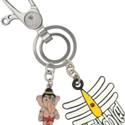 Premium Finishing Mahakal With Mini Ganesha Locking Lock Locking Carabiner-image-69