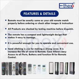 Ethex AC REMOTE AC Remote No. 12, Compatible/Replacement for AC Remote Control Forbes Remote Controller image 3