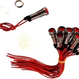 12 Pcs Neon Light Bulb Red Color Panel Indicator Metal Analog Voltage Tester-picture-22