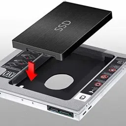 GIPTIP 9.5 MM Universal HDD Caddy, 2.5'' SATA Internal Second Hard Disk Drive Enclosure CD/DVD-ROM to Expanded Data Storage on All PC/Laptop 2.5 inch 9.5 MM Universal HDD Caddy image 2