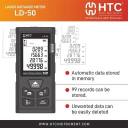 hty HTC LD-50 Laser Distance Meter Digital Multimeter image 3
