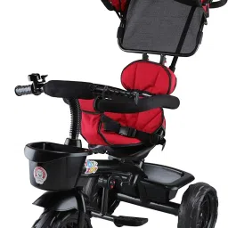 Baby Tricycle Toddler Stroller Kids Pedal Tricycle w/ Pusher Removable Canopy 532R Tricycle-7