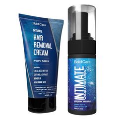 Bold Care Set of Aqua Rush Intimate Wash 120ml & Hair Removal Cream 100ml image 1