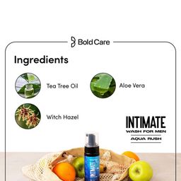 Bold Care Set of Aqua Rush Intimate Wash 120ml & Hair Removal Cream 100ml image 3