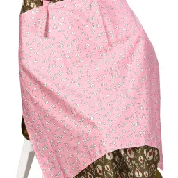 Pink Polka Floral Feeding Cloak-image-8