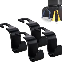 Car Hooks Back Seat For Hanging Set of 4 Pcs Car Multi Pocket-12