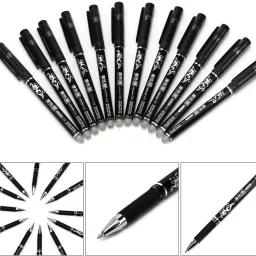 Black Erasable Gel Pens Ultra-Fine Smooth Writing & Easy Correction Gel Pen-image-24