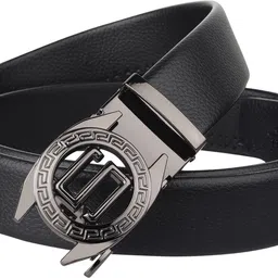 zoro Men Formal, Party, Evening, Casual Black Artificial Leather, Texas Leatherite Belt-picture-36