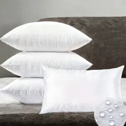 LUXURY Polyester Fibre Solid Sleeping Pillow Pack of 4-12