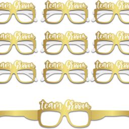 Paper Eyeglasses for Groom, Groom To be Props, Bachelorette Party Goggles Party Glow Ornament-image-88