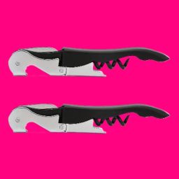 PACK OF 2 Stainless Steel Wine Cork Screw Sommelier Knife Bottle Opener H3 PACK OF 2 Stainless Steel Wine Cork Screw Sommelier Knife Bottle Opener K3 Bottle Opener-image-88