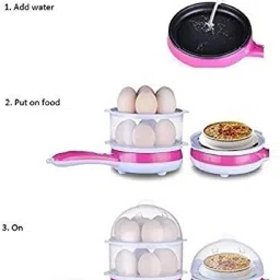 royal EGG BOILER EGG COOKER DOUBLE2 14 P EG -14EP Egg Cooker (14 Eggs) SP2 Egg Cooker image 3