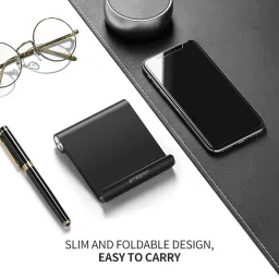 STRIFF Multi-Angle Stand for iPhone, Samsung, Android - Portable,Foldable(Black) Mobile Holder image 4