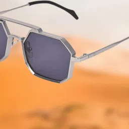 UV Protection Retro Square Sunglasses (Free Size)-picture-3