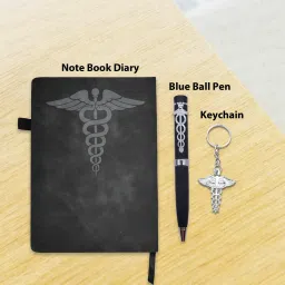 Doctor Symbol Diary Pen Or Key chain A5 Planner Ruled 100 Pages-14