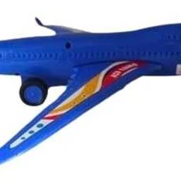 abdul sales Pull Back Areoplane Toy for Kids/Toddlers Above 1 Year. Push and Go Crawling Toy Big size friction powered aeroplane toy blue color Tricycle image 2