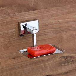 Premium Stainless Steel Soap Dish | Soap Holder Stand for Bathroom 5 inch 1 Bar Towel Rod-30