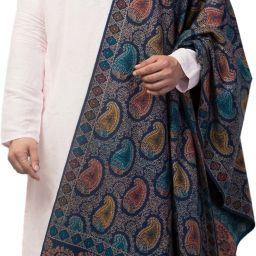 Tweedle Acrylic Paisley Men Shawl-image-11
