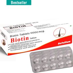 Biotin 10000 mcg Maximum Strength For Hair Growth ,Skin and Nails for Men & Women-12