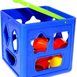 dorytoys Shape Sorting Cube With 18 Shape And Different Color-CUBE BLUE-117 image 3