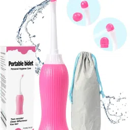 450ML Bidet Portable, Bidet Spray for Travel with Angled Nozzle Spray, Retractable Handheld Bidet Spray Portable of Antislip with Travel Bag (Pink) Bidet Nozzle-image-11