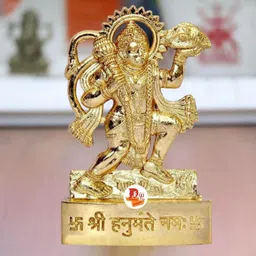 daridra bhanjan Hanuman Statue / Hanuman idol / Hanuman ji Murti metal, Bajrangbali Murti Decorative Showpiece - 11 cm-picture-47