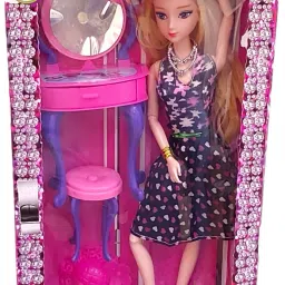 Fashion Now doll set with movable hands & legs and multiple accessories-69