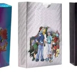 Set Of 3 Waterproof 55pcs Each Pokemon Card Box V Series Vmax GX Playing Cards-16